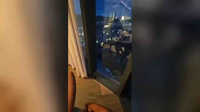 The lewd girl sitting on top grinding intensely