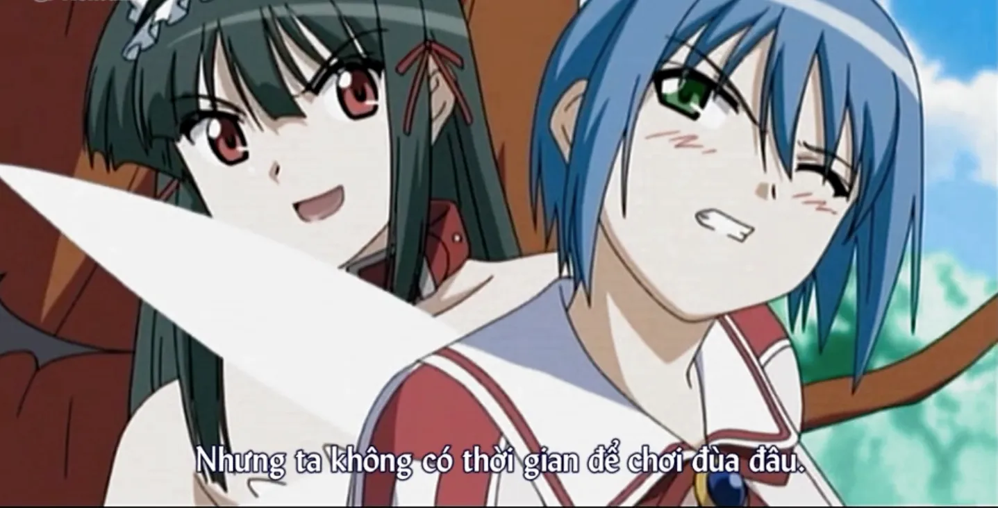 Naoto fucks robot girl Nagi to save Rika from Misty Mei