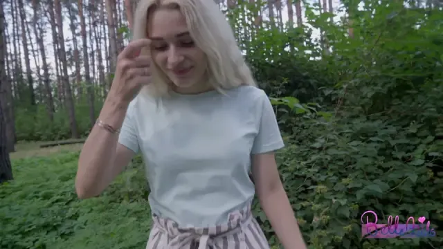 Using money to buy beautiful girls in the forest