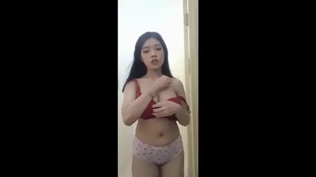 Pretty girl exposing herself for her boyfriend