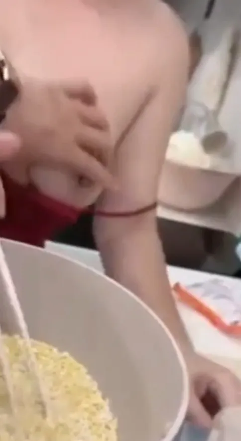 Horny wife fucked by husband while cooking porridge
