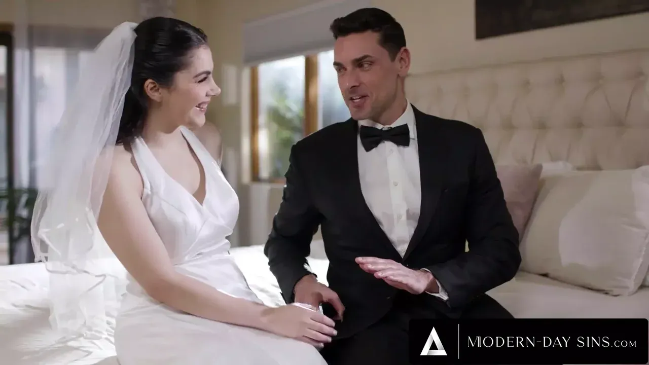 Groomsman Assfucks Best Buddys Wife Valentina Nappi in Marital Bed on Weddin