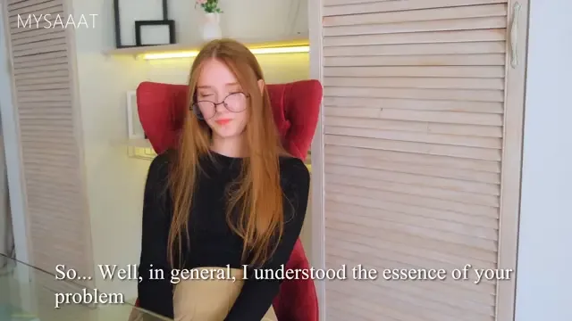 Visited a psychologist and got to fuck a hot girl