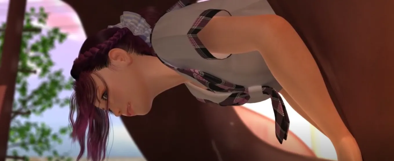 Rina and the bitter end while getting stuck at the park