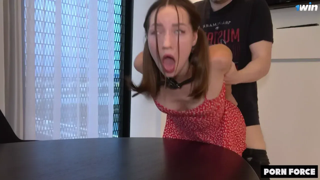 Bound Gagged Creampied - Cum Dumpster Teen Loves It Rough
