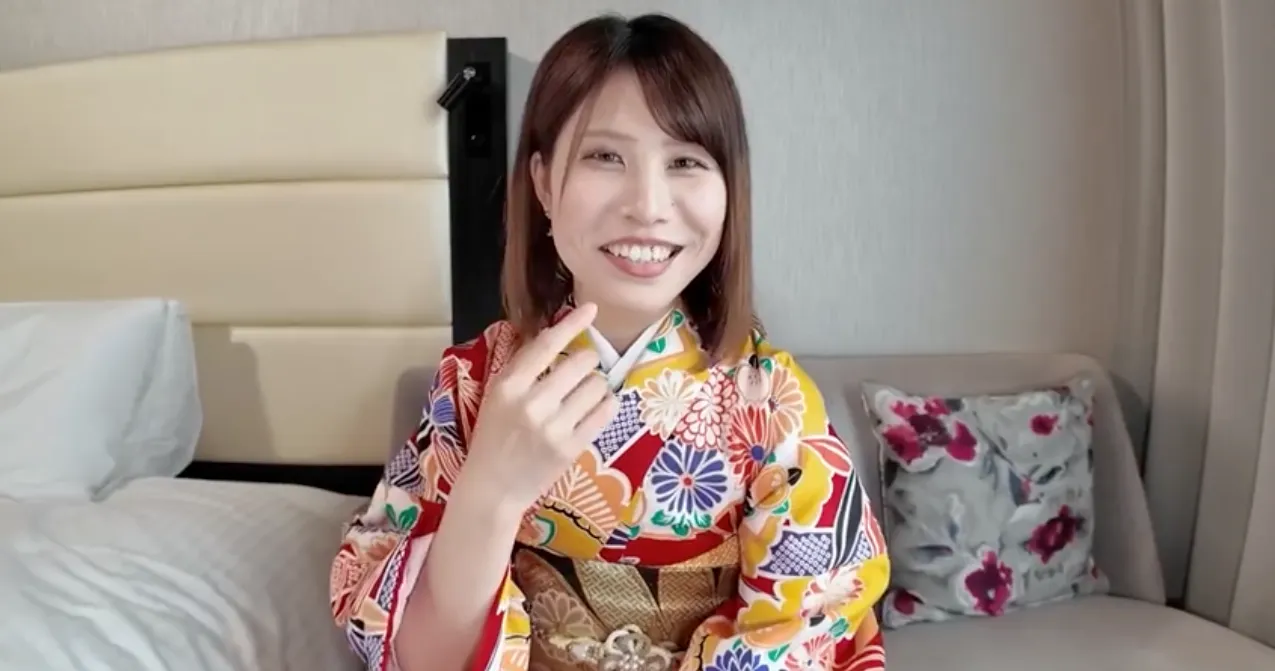 Imada Mirai Under Her Furisode Were Huge G-Cup Breasts