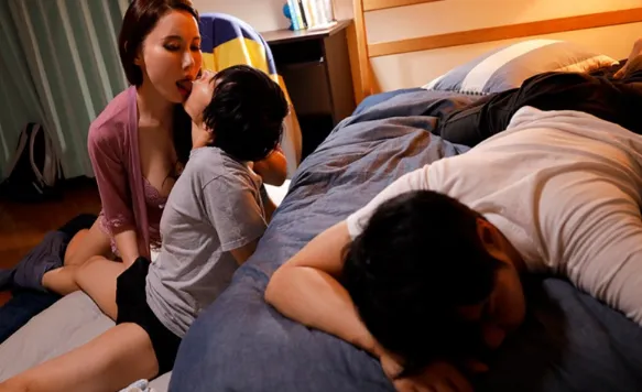 My friends strict mother Eri Takigawa turns into a super horny slut