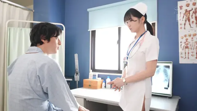 Having sex with a beautiful voluptuous intern nurse