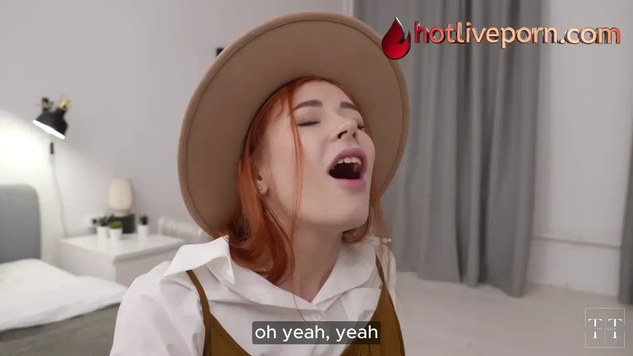 Redhead Performs in Intimate Role-Play Scene