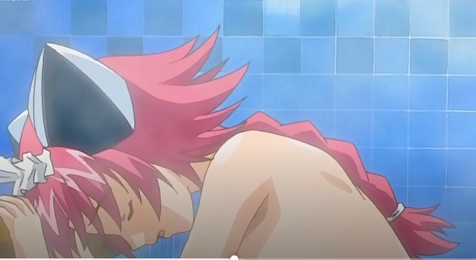 The sudden appearance of an Android girl falling from the sky