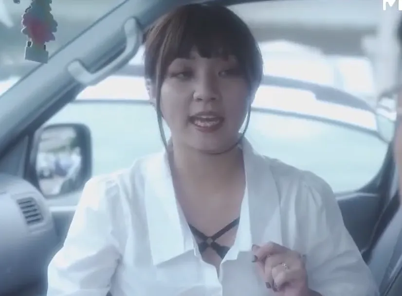 Car Saleswoman Seduces Customer Inside Car