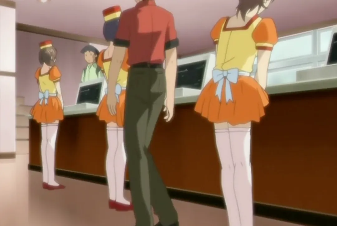 Burger shop manager punishes employee Sayaka Hoshino with raw sex